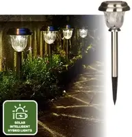 Luxform intelligent Solar-hybrid tuinsteker Vermont 10lm - afbeelding 2