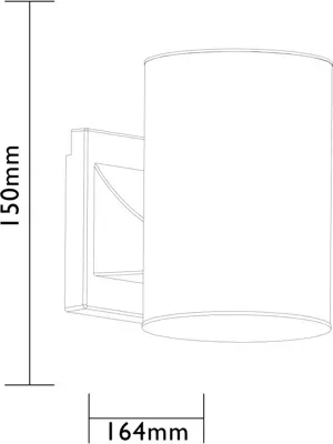 Luxform intelligent Solar-hybrid wandlamp Ohio 50lm - afbeelding 2