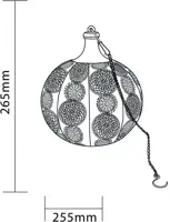 Luxform Lantaarn bol "Tiznit" h27b25cm - afbeelding 5