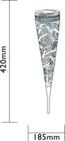 Luxform Solar fakkel tuinsteker Jersey - afbeelding 3