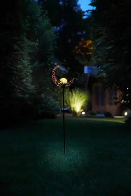 Luxform Solar mandala tuinsteker moon oranje - afbeelding 6