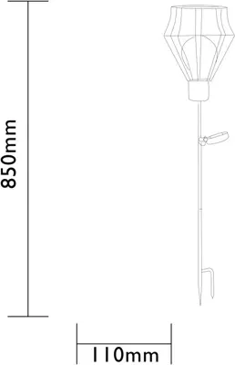 Luxform Solar metaaldraad Pentagon - afbeelding 3