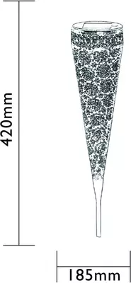 Luxform Solar metal torch guernsey - afbeelding 2