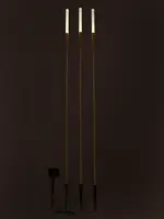 Luxform solar Ronda 3 tuinstekers beige, 11 lumen - afbeelding 2