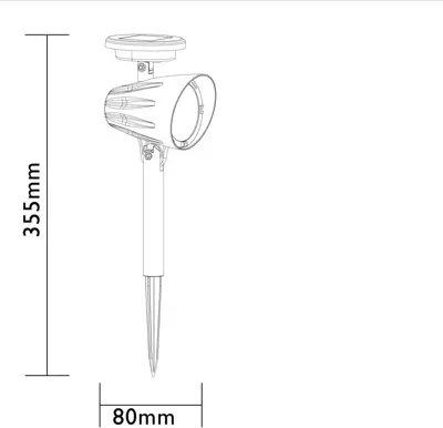 Luxform Tuinspot solar high lumen lazise 5 lumen - afbeelding 5