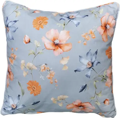 Madison buitenkussen piping 50x50cm florina blue - afbeelding 1