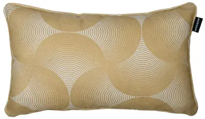 Madison buitenkussen / sierkussen 30x50cm rondo mosterd - afbeelding 1