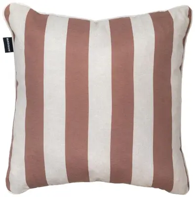 Madison buitenkussen / sierkussen 50x50cm roze, wit - afbeelding 1