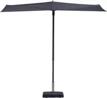 Madison parasol sun wave 270x150cm grey - afbeelding 2