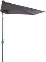 Madison parasol triangle 210x130cm grey - afbeelding 1