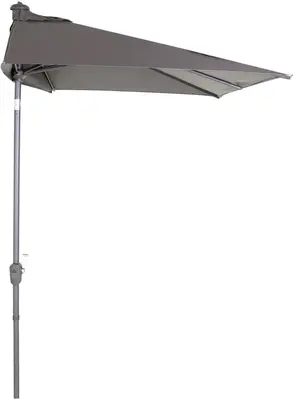 Madison parasol triangle 210x130cm taupe - afbeelding 1