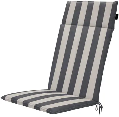 Madison stoelkussen hoge rug 120cm amora grijs - afbeelding 1