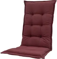 Madison stoelkussen hoge rug 123cm panama bordeaux - afbeelding 1