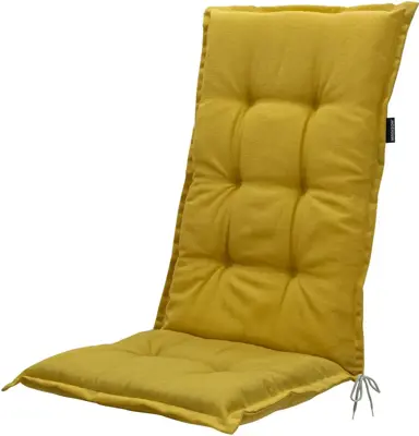 Madison stoelkussen hoge rug 123cm panama musterd - afbeelding 1