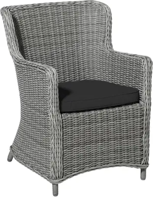Madison zitkussen wicker universeel canvas eco+ 48x48cm black - afbeelding 2