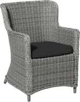 Madison zitkussen wicker universeel canvas eco+ 48x48cm black - afbeelding 2