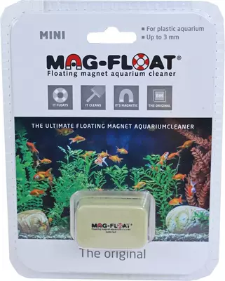 Mag-Float algenmagneet drijvend mini,voor glas van maximaal 5 mm dik