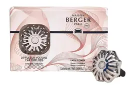 Maison Berger Paris autoparfum set coralie silver lady flower - afbeelding 1