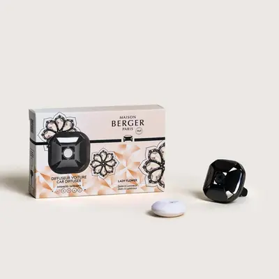 Maison Berger Paris autoparfum set eternity gun metal lady flower - afbeelding 2