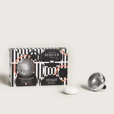 Maison Berger Paris autoparfum set illusion silver black angelica - afbeelding 2