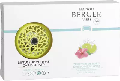 Maison Berger Paris autoparfum set tahitian green zest - afbeelding 1