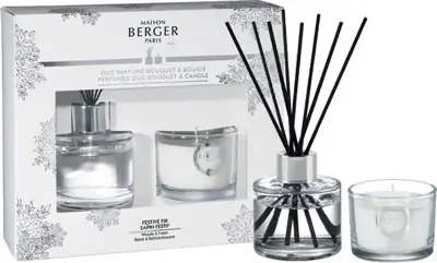 Maison Berger Paris duoset geurkaars winter festive fir - afbeelding 1