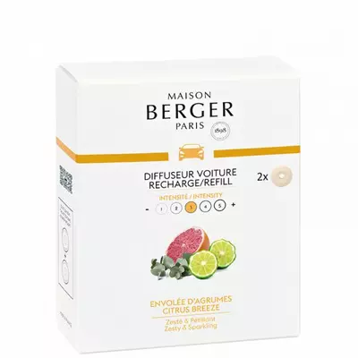 Maison Berger Paris navulling autoparfum citrus breeze 2 stuks