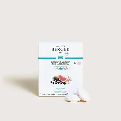 Maison Berger Paris navulling autoparfum fresh spirit 2 stuks - afbeelding 2