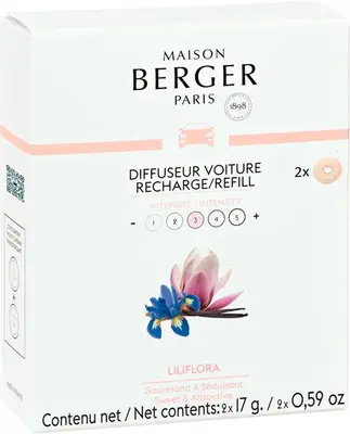 Maison Berger Paris navulling autoparfum liliflora 2 stuks