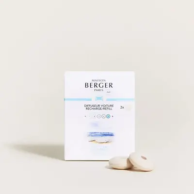 Maison Berger Paris navulling autoparfum ocean breeze 2 stuks - afbeelding 2