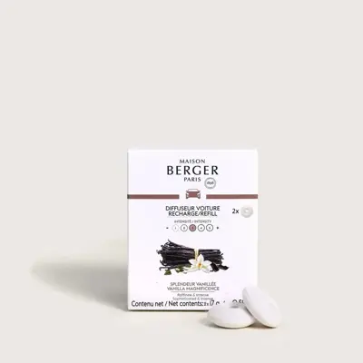 Maison Berger Paris navulling autoparfum vanilla magnificence 2 stuks - afbeelding 1