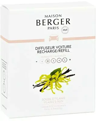 Maison Berger Paris navulling autoparfum ylang's sun 2 stuks