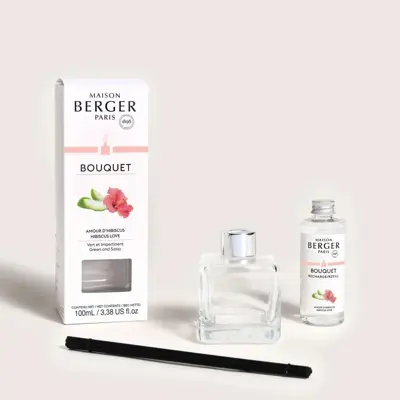 Maison Berger Paris parfumverspreider cube hibiscus love 100 ml - afbeelding 4