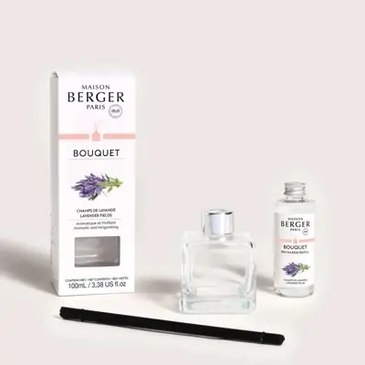 Maison Berger Paris parfumverspreider cube lavender fields 100 ml - afbeelding 4