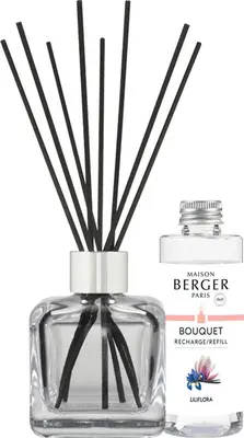Maison Berger Paris parfumverspreider cube liliflora 100 ml - afbeelding 1