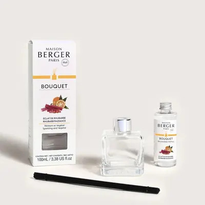 Maison Berger Paris parfumverspreider cube rhubarb radiance 100 ml - afbeelding 4