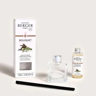 Maison Berger Paris parfumverspreider cube under the olive tree 100 ml - afbeelding 2
