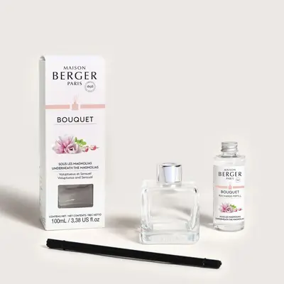 Maison Berger Paris parfumverspreider cube underneath the magnolias 125 ml - afbeelding 4