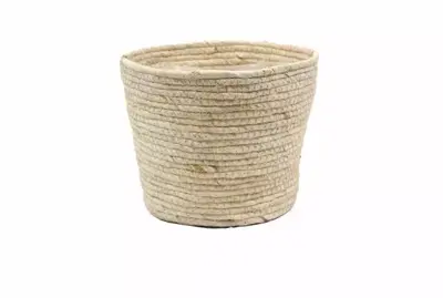 Maïsschil plantenmand naturel 25x22cm