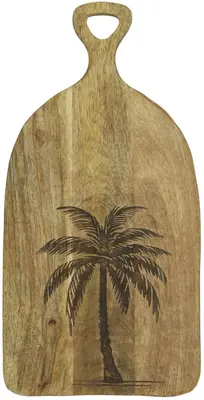 Mangohout FSC mix snijplank 19.5x39x1.5 bruin - afbeelding 1