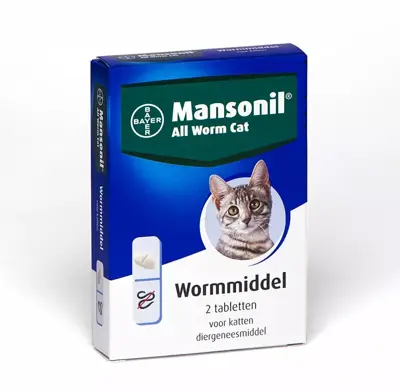 Mansonil All Worm Cat – Ontwormingstabletten voor Katten – 4 stuks - afbeelding 4