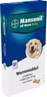 Mansonil All Worm Dog Tasty 6 tabletten