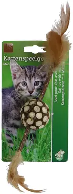 Matabi Stick met Bal – 12 cm – Bruin