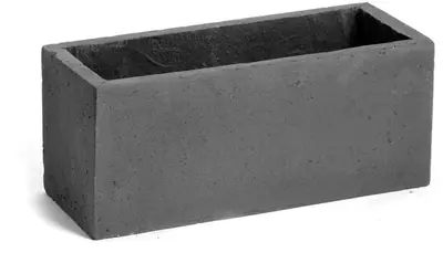 Mcollections balkonbak clayfibre 40x17,2x17,2 cm lood - afbeelding 1