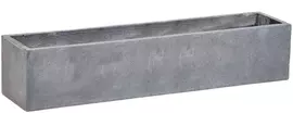 Mcollections balkonbak clayfibre 80x17,2x17,2 cm grijs - afbeelding 1