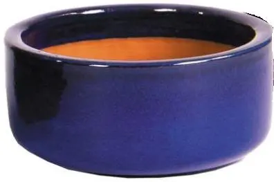 Mcollections bloempot bowl geglazuurd 21x10 cm blauw - afbeelding 1