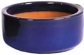 Mcollections bloempot bowl geglazuurd 21x10 cm blauw - afbeelding 1
