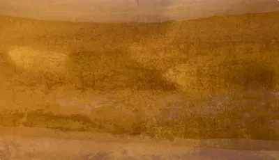 Mcollections bloempot delta geglazuurd 21x16 cm honinggeel - afbeelding 2