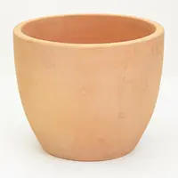 Mcollections Bloempot Egg – Ø25 × H22 cm – Clayfibre – Whitewash - afbeelding 1