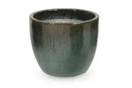 Mcollections bloempot egg geglazuurd 38x32 cm mos - afbeelding 1